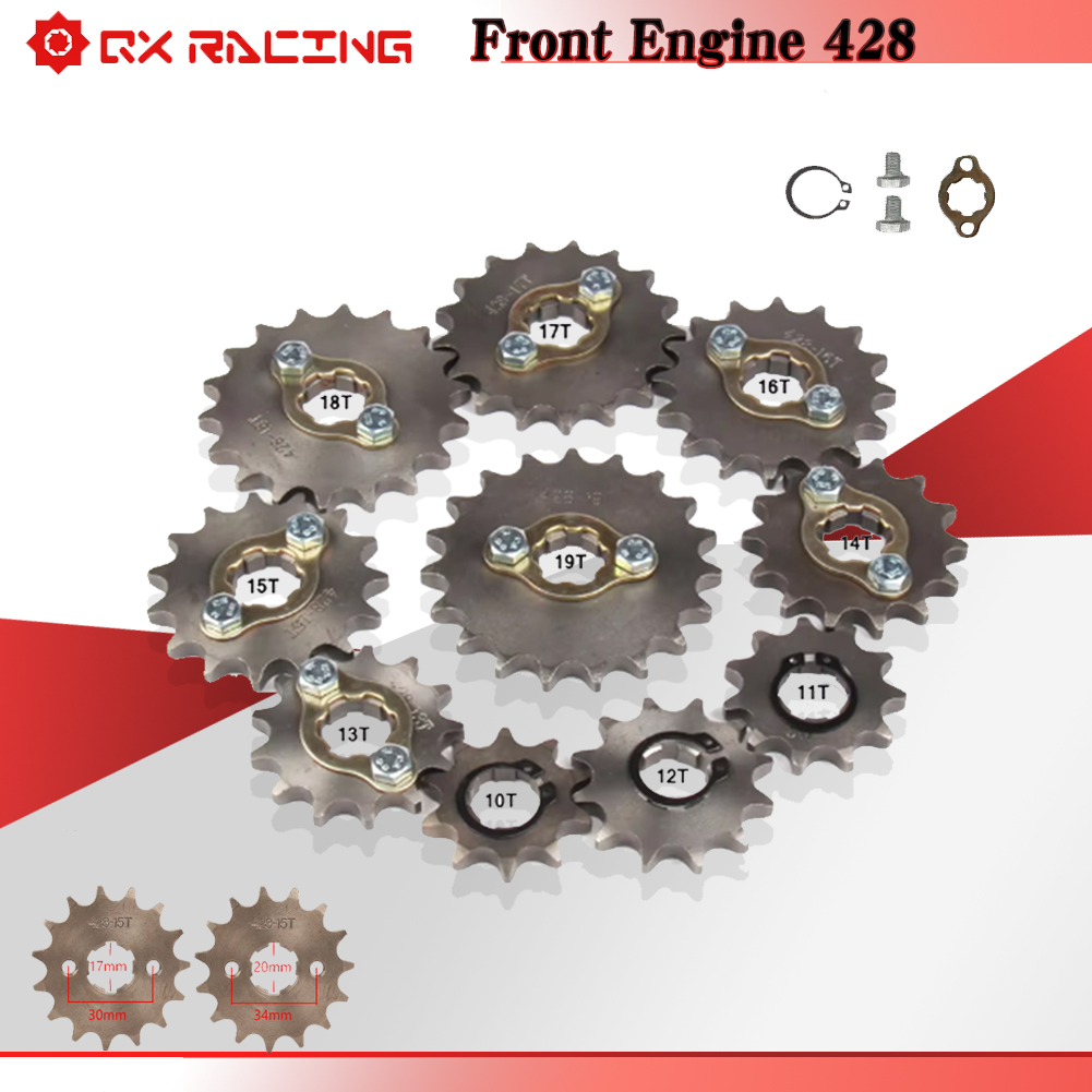 428 Chain - 17 20mm 10 T-19 T Ön